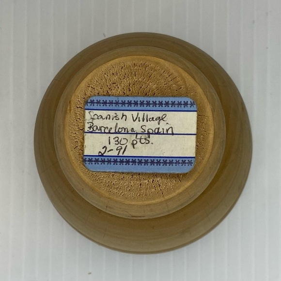 Vintage Apothecary Wooden Mortar & Pestle Set Made in Spain Herb Crusher Grinder - Picture 3 of 8